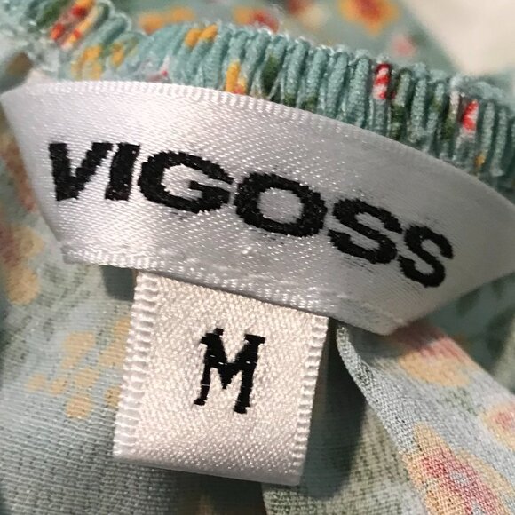 VIGOSS Floral Print Blouse SIZE M - Picture 3 of 5